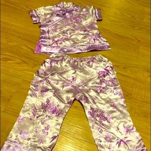 Traditional Chinese outfit girls’ size 4 purple